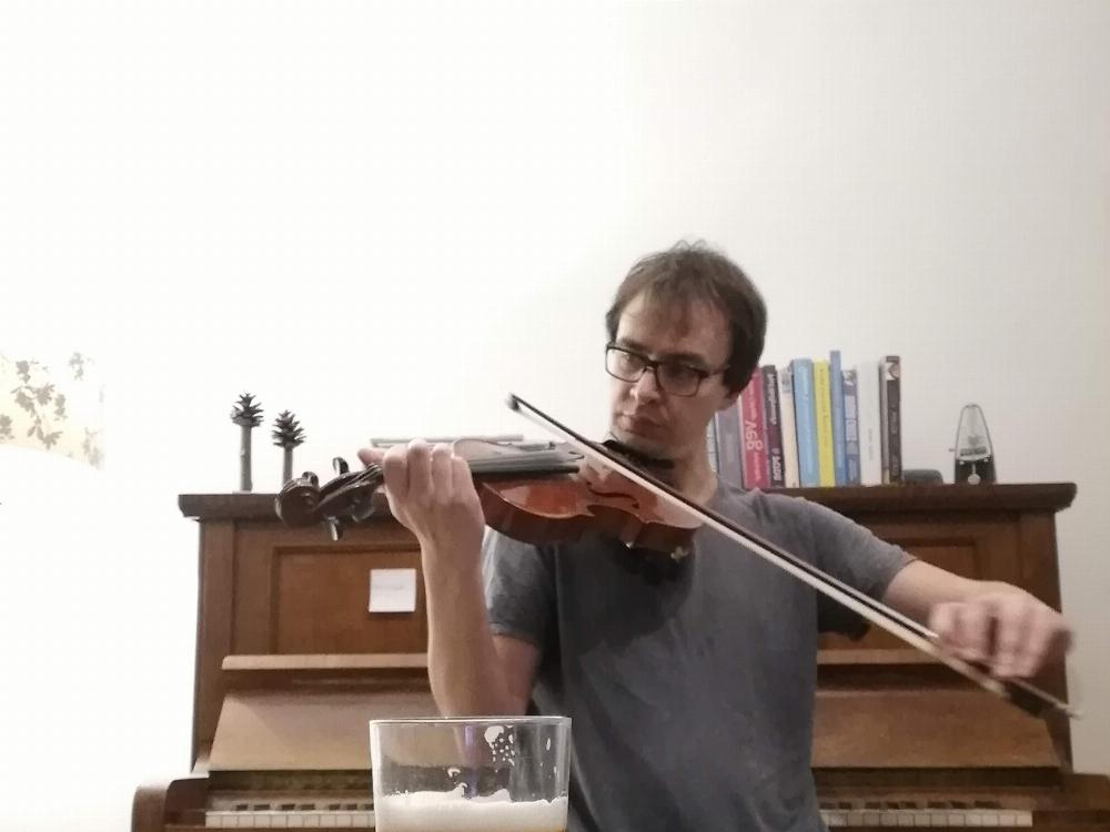 Me playing the violin.
